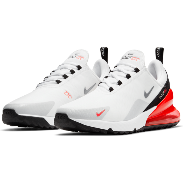 Air Max 270 G Spikeless Golf Shoe - White/Grey/Red | NIKE | Golf 