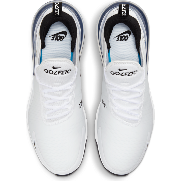  NIKE Air MAX 270 G Men's Golf Shoe, White/Black – Racer Blue,  white, 9 AU