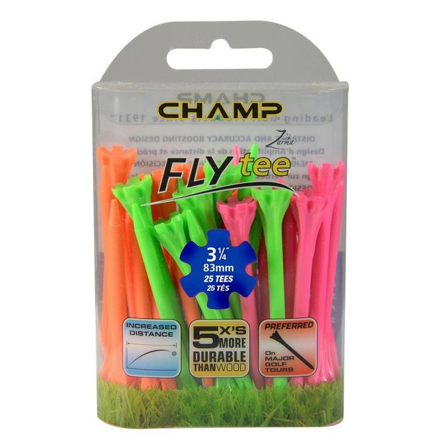 FLYtee Neon 25 Pack - 3-1/4 Inch