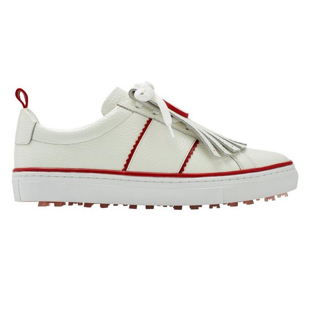 Chaussures Kiltie Disruptor sans crampons pour femmes - Blanc/Rouge (Édition limitée)