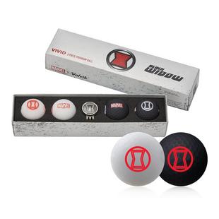 Marvel Vivid 4 Pack Gift Set Golf Balls - Black Widow Edition