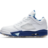 Air Jordan V Low US Open Spiked Golf Shoe - White/Blue/Yellow