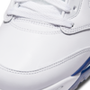 Air Jordan V Low US Open Spiked Golf Shoe - White/Blue/Yellow