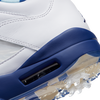 Air Jordan V Low US Open Spiked Golf Shoe - White/Blue/Yellow