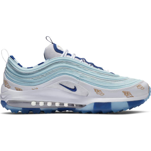 Air Max 97 G NRG US Open Spikeless Golf Shoe - White/Blue/Yellow