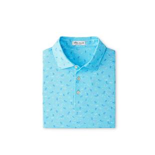 Men's Junior Printed Jellyfish Short Sleeve Polo