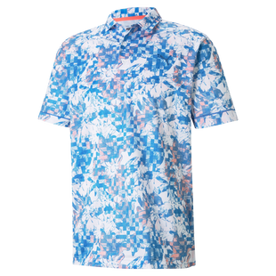 Men's Tech Pique Botanical Short Sleeve Polo