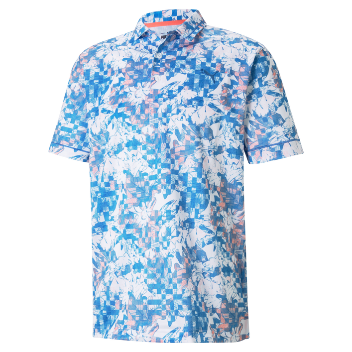 Men's Tech Pique Botanical Short Sleeve Polo