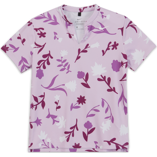 Girls' Dri-FIT Print Short Sleeve Polo