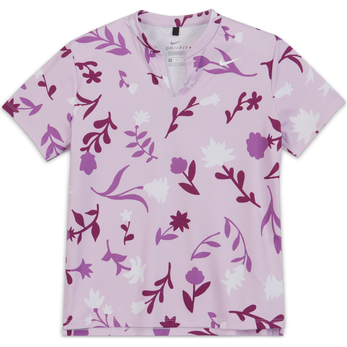 Girls' Dri-FIT Print Short Sleeve Polo