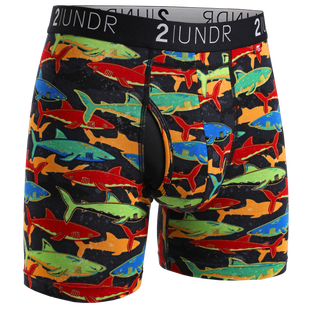 Men's Swing Shift Boxer Brief - Shark Fest