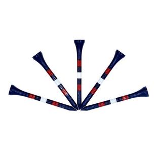 Navy 3 1/4 Inch Tees With Red & White Stripes ( 100 Count) ZTECH