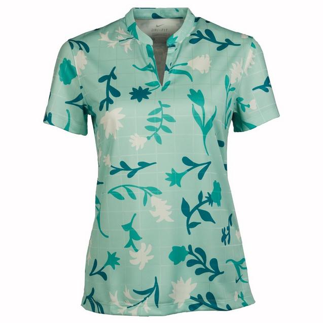 Polo Breathe à imprimé floral pour femmes NIKE