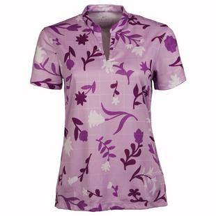 Women's Breathe Floral Print Short Sleeve Polo