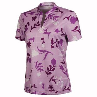 Women's Breathe Floral Print Short Sleeve Polo