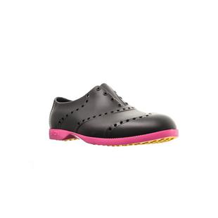 Men's Oxford Bright Spikeless Shoe - Black/Magenta