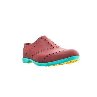 Men's Oxford Bright Spikeless Shoe - Brick Red/Teal