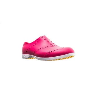 Men's Oxford Bright Spikeless Shoe - Hot Pink/White