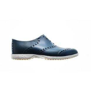 Chaussures Oxford Bright sans crampons pour hommes - Bleu marine/Blanc
