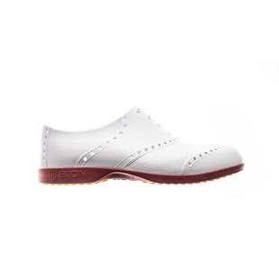 Chaussures Oxford Bright sans crampons pour hommes - Blanc/Rouge