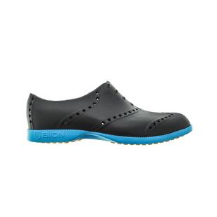 Chaussures Oxford Bright sans crampons pour femmes - Noir/Bleu néon