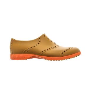 Women's Oxford Bright Spikeless Shoe - Leather/Orange