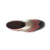 Women's Oxford Wingtip Spikeless Shoe - Brown/Black/Red