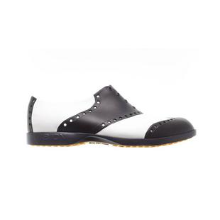 Chaussures Oxford Classic sans crampons pour femmes - Blanc/Noir