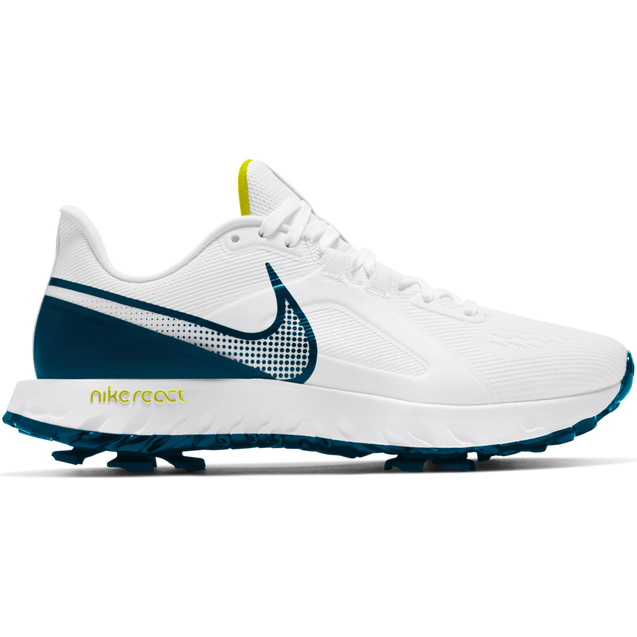 Men's React Infinity Pro Spiked Golf Shoe - White/Navy