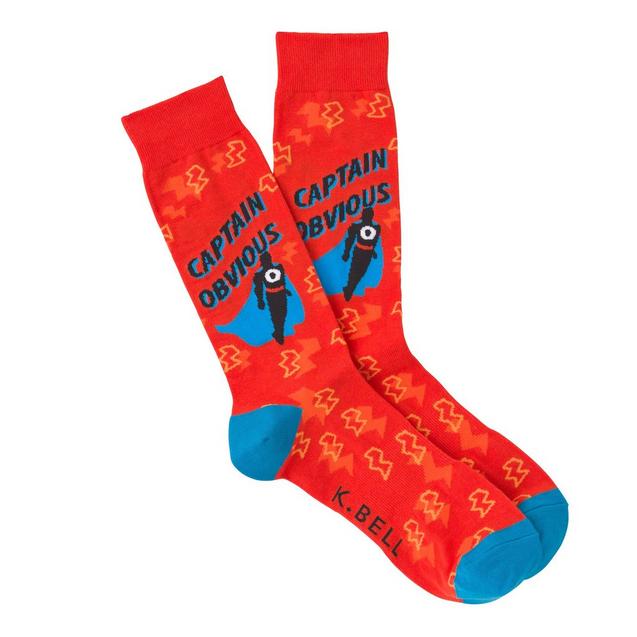 Men's Captain Obvious Crew Sock K-BELL