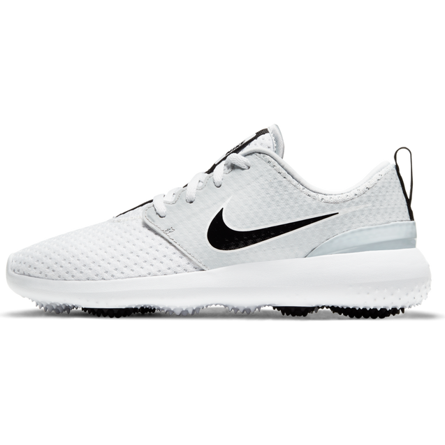 Junior Roshe G Spikeless Golf Shoe White Grey Black Golf Town