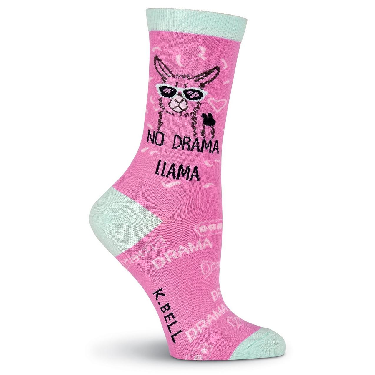 Women's No Drama Llama Crew Sock