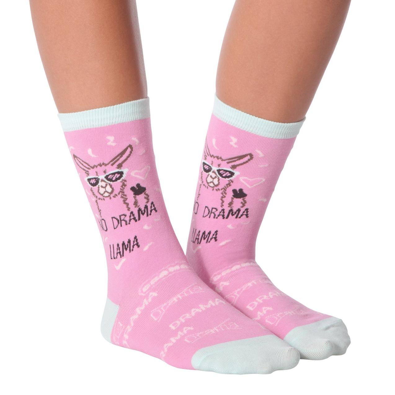 Women's No Drama Llama Crew Sock