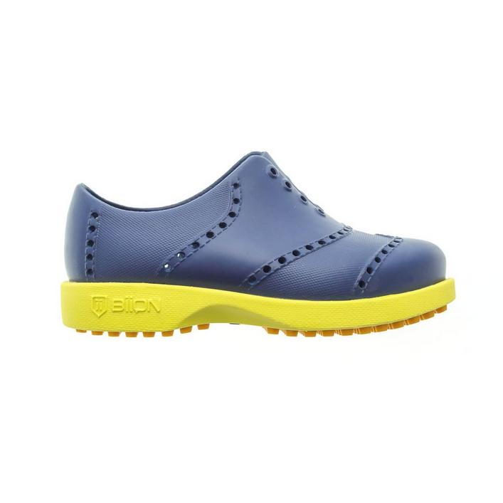 Kids Bright Spikeless Shoe - Navy/Green/Yellow