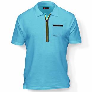 Men's Solid Pocket Short Sleeve Polo