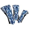 3 Pack Headcovers - Blue Leopard