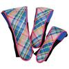 Ensemble de 3 couvre-b&acirc;tons - Plaid Sorbet