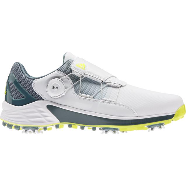 Men's ZG 21 Boa Spiked Golf Shoe - White/Grey/Yellow