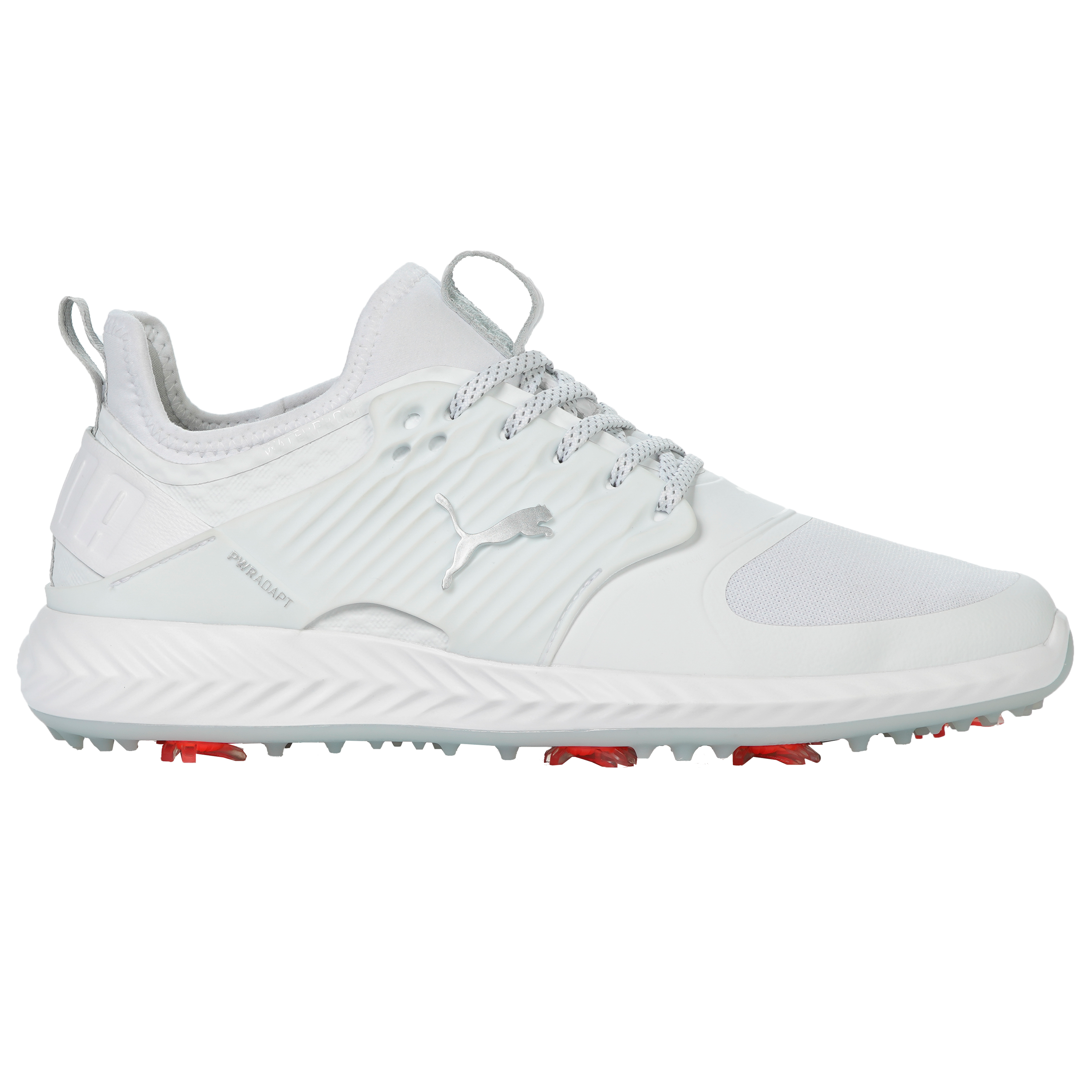 Men's Ignite PWRAdapt Caged Spiked Golf Shoe White PUMA Golf