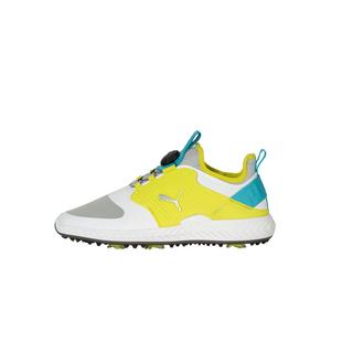 Chaussures Ignite PWRAdapt Caged Disc Anniversary à crampons pour hommes - Gris/Jaune/Bleu
