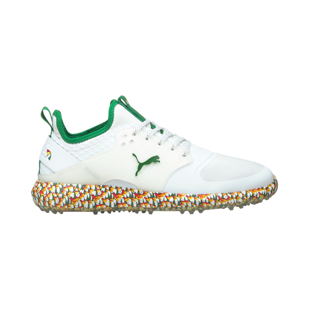 Men's Ignite PWRAdapt Caged Arnold Palmer Limited Edition Spiked Golf Shoe - White/Green/Multi