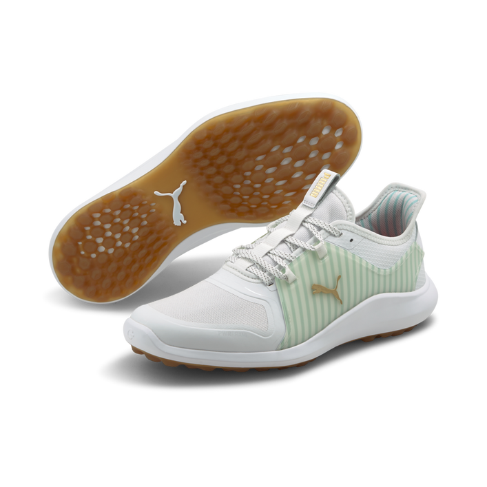 Men's Ignite Fasten 8 Seersucker Limited Edition Spikeless Golf Shoe - White/Light Blue