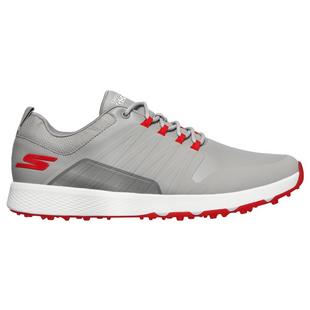 Chaussures Elite 4 Victory sans crampons pour hommes - Gris/Rouge