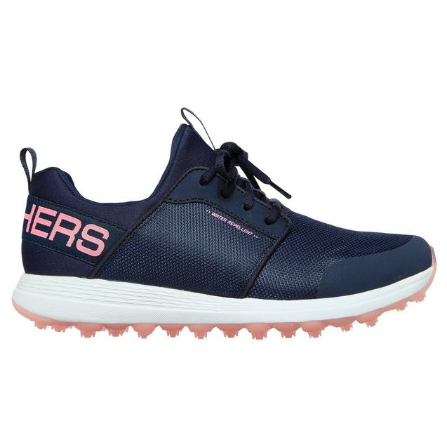 Chaussures  Go Golf Max sans crampons pour femmes - Bleu marine/Rose