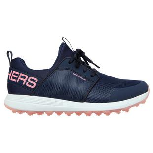 Chaussures  Go Golf Max sans crampons pour femmes - Bleu marine/Rose