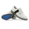 Men's Limited Edition Grosgrain Split Toe Gallivanter Spikeless Golf Shoe - White/Grey