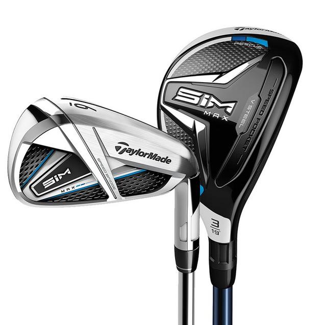 Demo SIM Max 4H 5H 6-PW AW Combo Iron Set with Steel Shafts