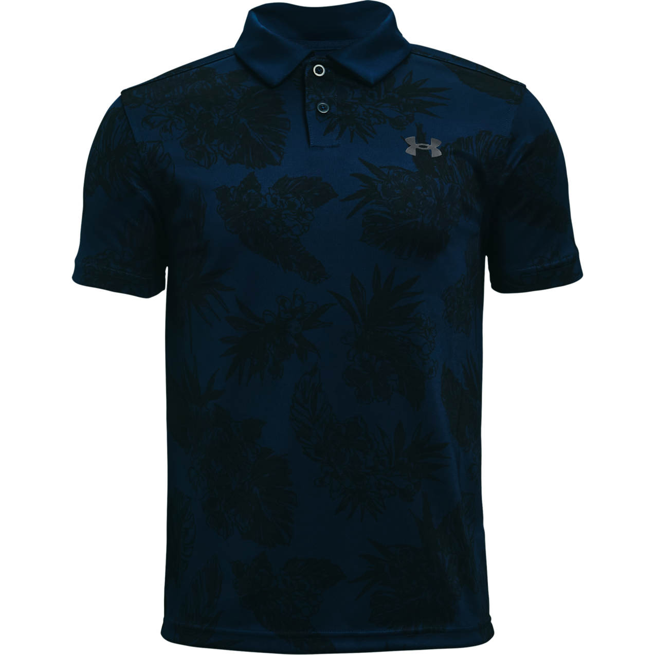 Boy's Performance Floral Short Sleeve Polo