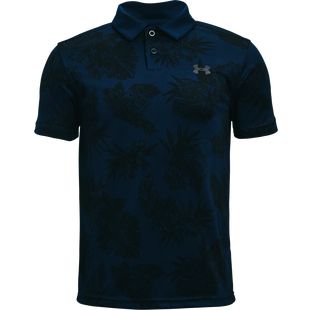 Boy's Performance Floral Short Sleeve Polo