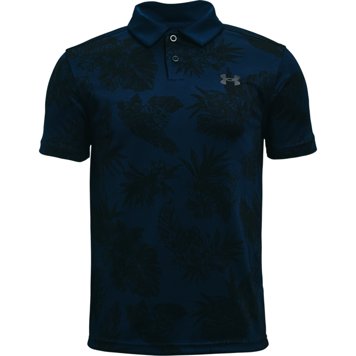 Boy's Performance Floral Short Sleeve Polo